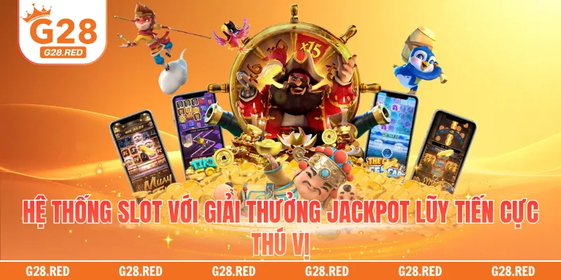 Hệ thống slot với giải thưởng Jackpot lũy tiến cực thú vị